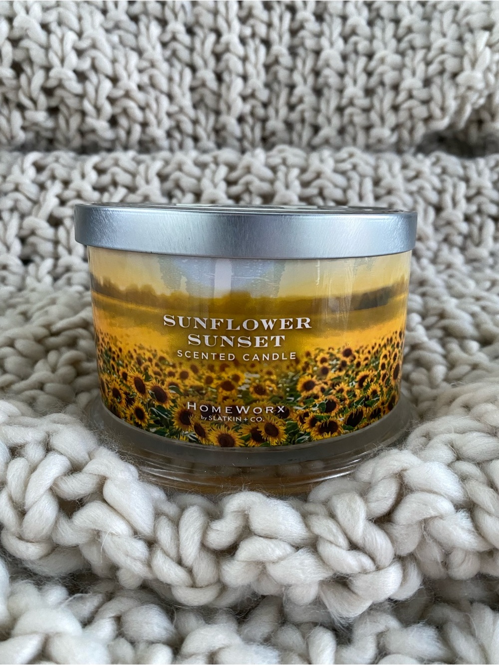 HomeWorx Sunflower Sunset Scented Candle - Yellow